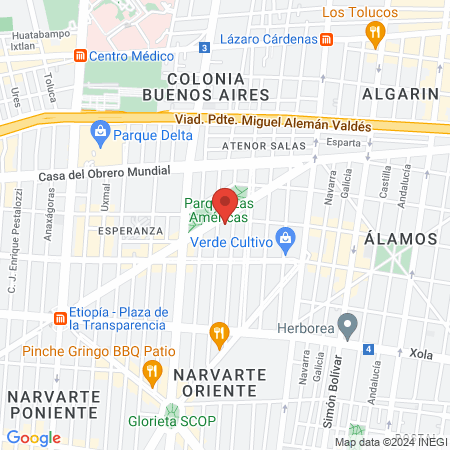 ISAAK SAN ESTILISTAS PROFESIONALES map