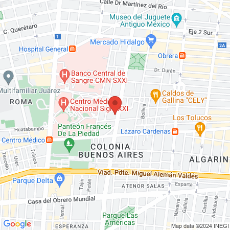 Peluquería valentino's map