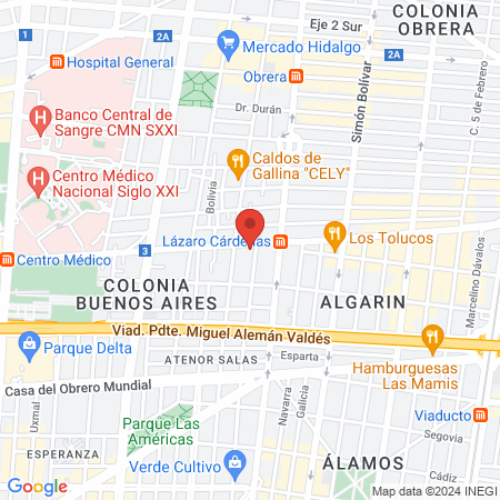 Dra. Azyadeth Jácome García, Pediatra map