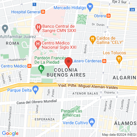 Asociacion Mexicana De Accion Contra La Lepra Ac map