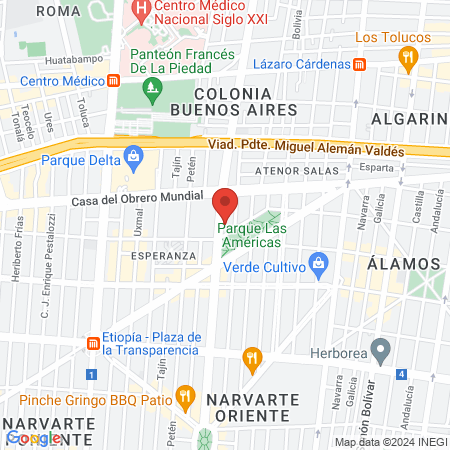 Hospital Veterinario Narvarte map