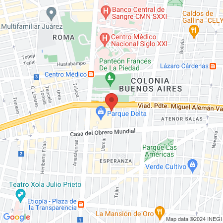 dentalia Parque Delta map