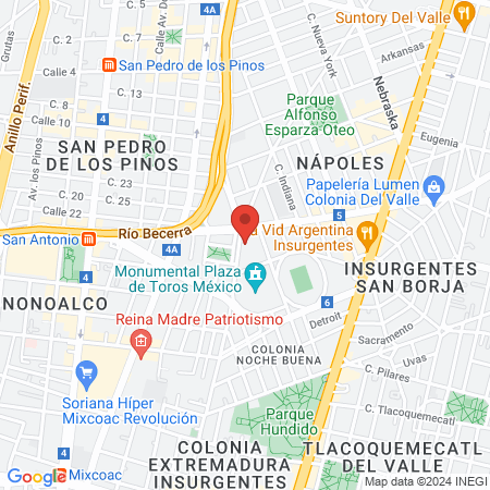 Estetica estadio azul map