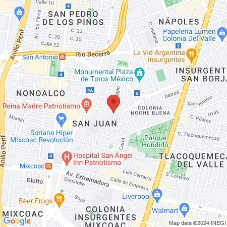 La Logia Barberias & Tattoo Holbein map