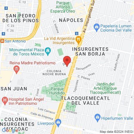 Dr. José Daza. Cirujano Plástico - Clínica Boston Medical & Aesthetics México map