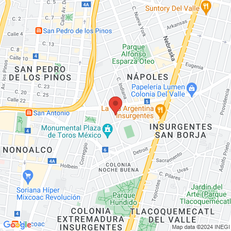 Dr. Andrés González Torres, Psiquiatra map