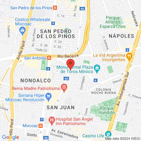 Laboratorio Clínico y Médico de Grupo Pranieer S.A. de C.V. Surelab map