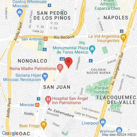 Dermatologia Especializada Centro Veterinario México map