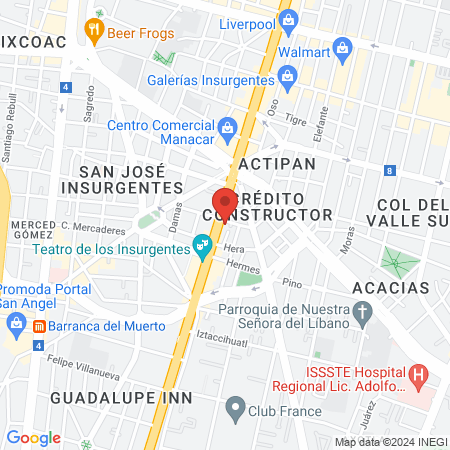 Bienestar Bucal México map