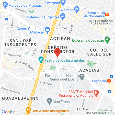 Gine Dani Alemán map