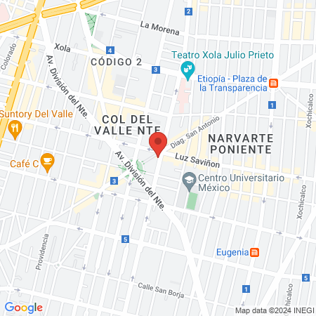 Barbería Mr. Venez map