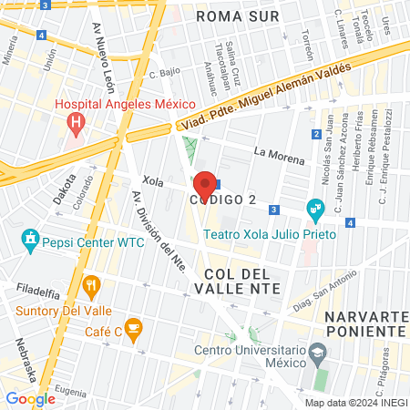 Thai Massage Del Valle map