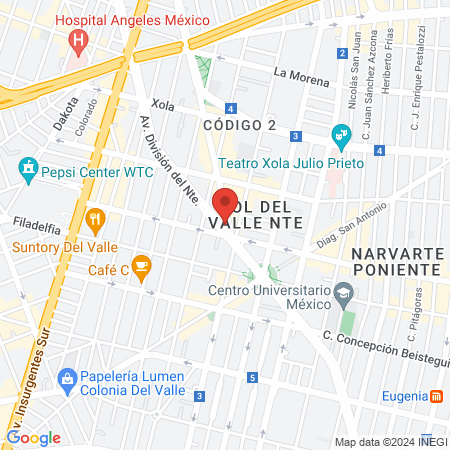 Curves Del Valle - Gimnasio para Mujeres map