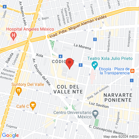 Dr. Saúl Núñez del Toro - Cirujano oncologo en Ciudad de Mexico (CDMX) map