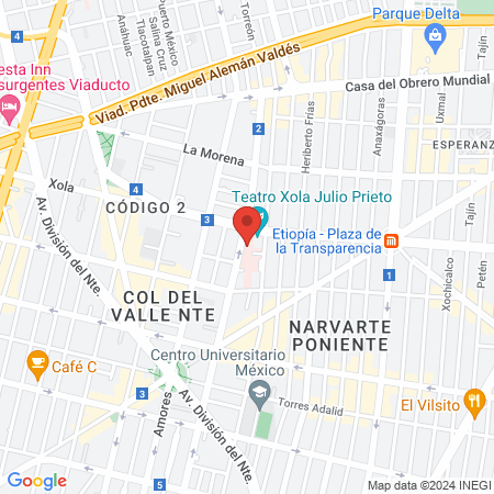 Unidad de Investigación en Epidemiología Clínica UIEC Dr. Carlos Mac Gregor Sánchez Navarro map