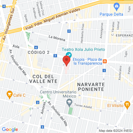 IMSS Hospital General Regional 1 Dr. Carlos Mac Gregor Sanchez Navarro map