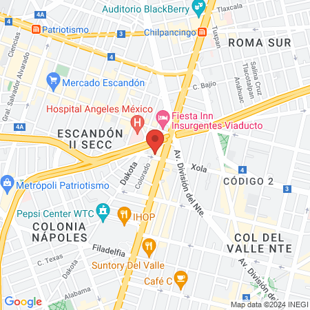 Hospital Veterinario Peek' Bonampak map