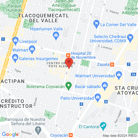 Grupo Medico Coyoacan SC map