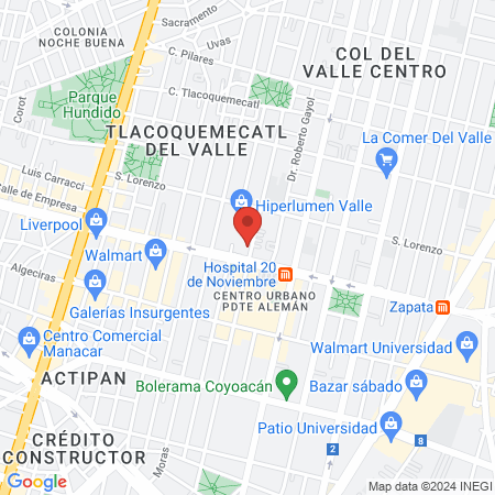 dentalia City Shops Del Valle map