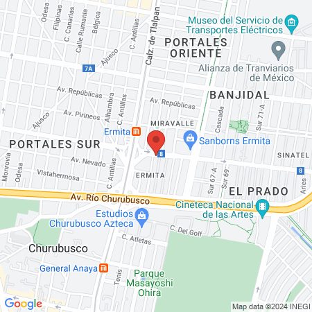 Oropeza Alcalá Pablo Javier Doctor map