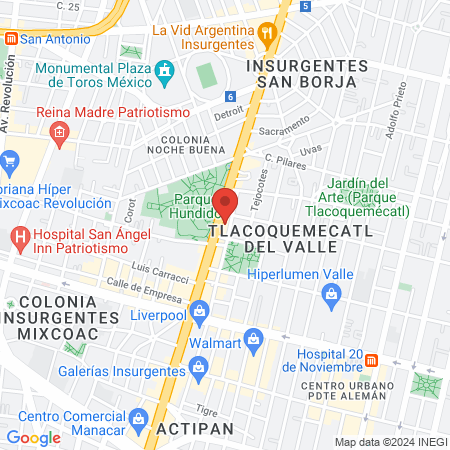 SPA YATZIRY SUC. PARQUE HUNDIDO map