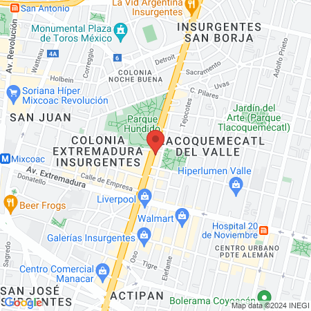 Consultorios dentales del Sector Privado map