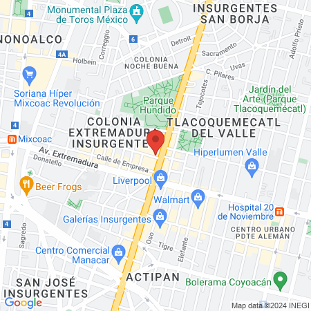 Dra. Jocelin Karla Juárez Lignan map