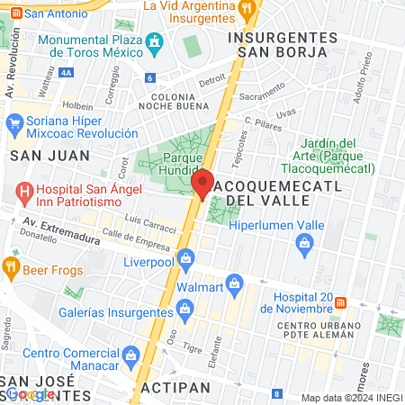 Consultorios de Medicina Especializada del Sector Privado map