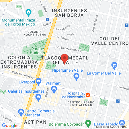 Veterinaria 24/7 Clínica San Francisco map