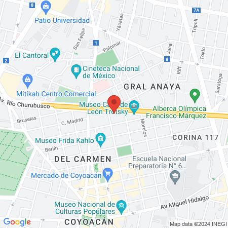 FairyDent Coyoacán map