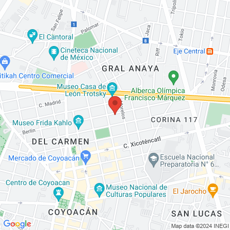 Consultorio Dental Coyoacán - Dra. Mónica Santamaria map