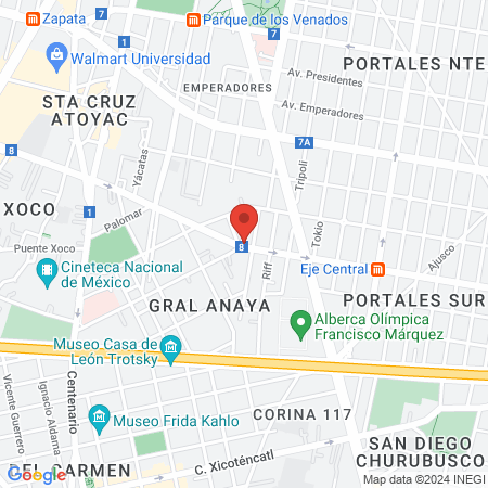 Médicos de Especialidades map