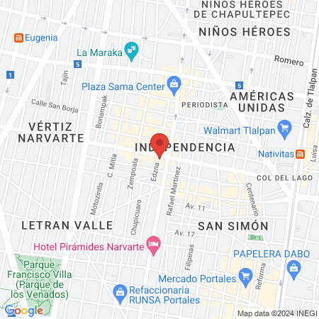 Doctor Jorge Benítez map