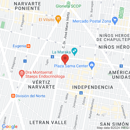 CEME Gatos Narvarte map