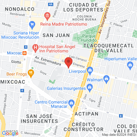 Gabriela Silvestre Tovar Médico General Benito Juárez map