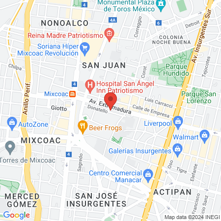 Dr. Oscar Guillermo Aguirre Félix map