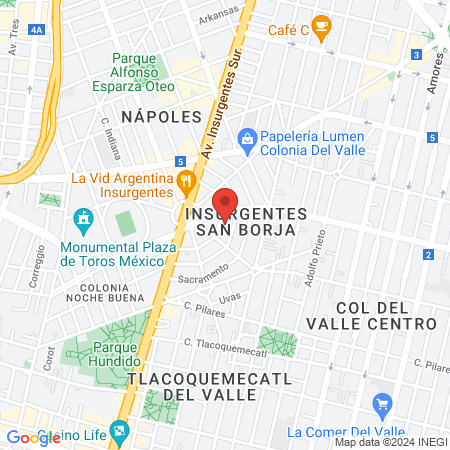 SEXOLOGÍA CDMX map