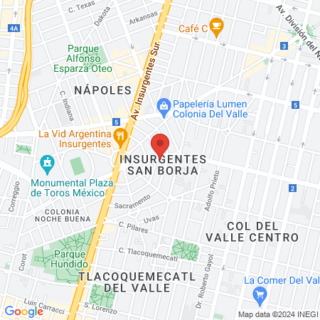 Dra. Dalia Ibarra Morales map