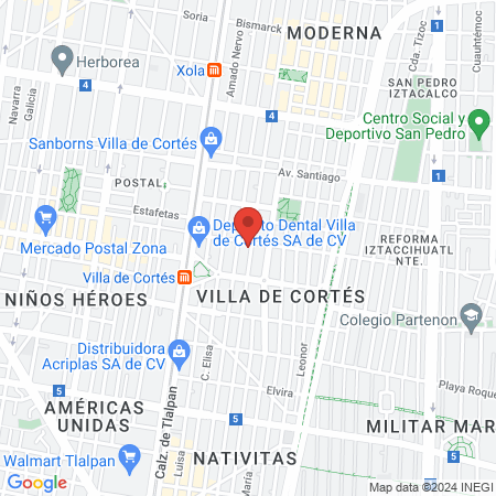 Pediatra en CDMX - Dra. Sandra Rodríguez map