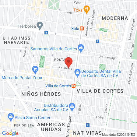 Especialidades Dentales map