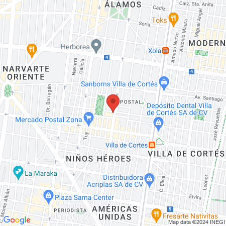 Dra. Alicia Montes de Oca Basilio map