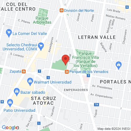 Centro Deportivo "Benito Juárez" map