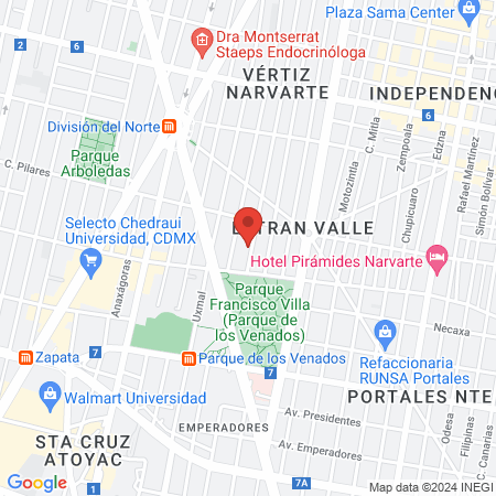 Consejo Mexicano De Geriatría map