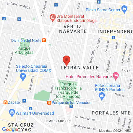 Garcia Peña Amarillas Alejandro Dr map