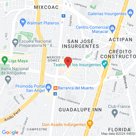 Blue Studio Nails map