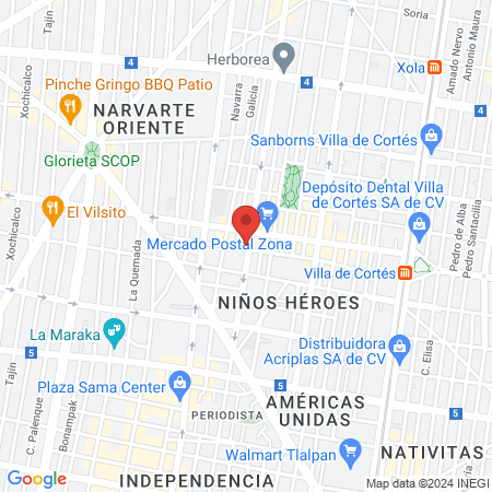 Especialidades Dentales Dra. Greta Zepeda map