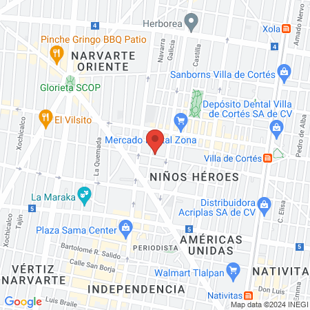 Dr. Raúl Méndez Cifuentes, Dentista - Odontólogo map