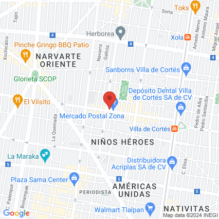 Médico Cirujano map