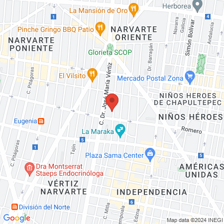 Grupo Médico ALEPH Narvarte map