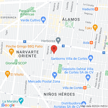 Centro Veterinario Álamos map